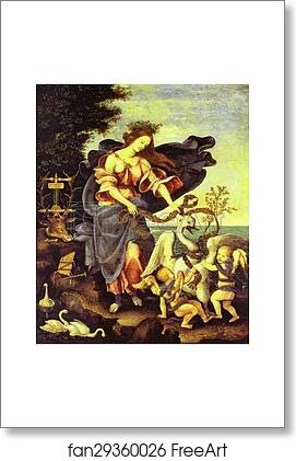 Free art print of Allegory of Music (The Muse Erato) by Filippino Lippi