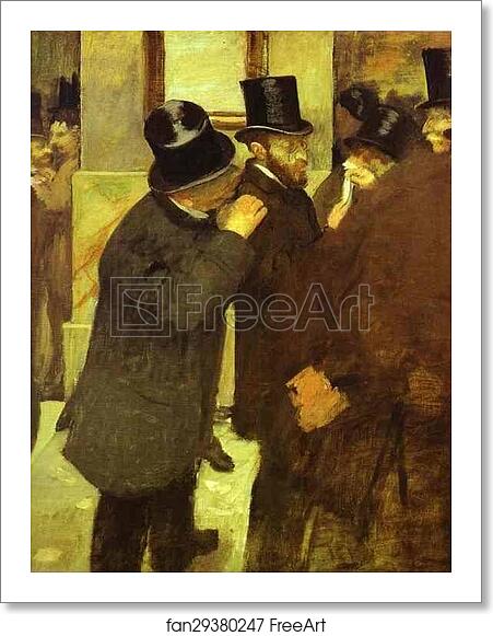Free art print of At the Stock Exchange by Edgar Degas Free art print of At the Stock Exchange by Edgar Degas
