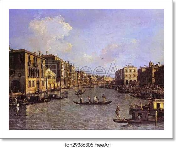 Free art print of Grand Canal: Looking South-East from the Campo Santo Sophia to the Rialto Bridge by Giovanni Antonio Canale, Called Canaletto Free art print of Grand Canal: Looking South-East from the Campo Santo Sophia to the Rialto Bridge by Giovanni Antonio Canale, Called Canaletto