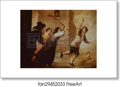 Free art print of The Prodigal Son Driven Out by Bartolomé Esteban Murillo