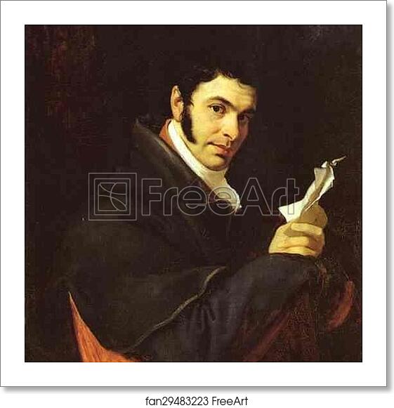 Free art print of Portrait of N. S. Mosolov by Orest Kiprensky Free art print of Portrait of N. S. Mosolov by Orest Kiprensky