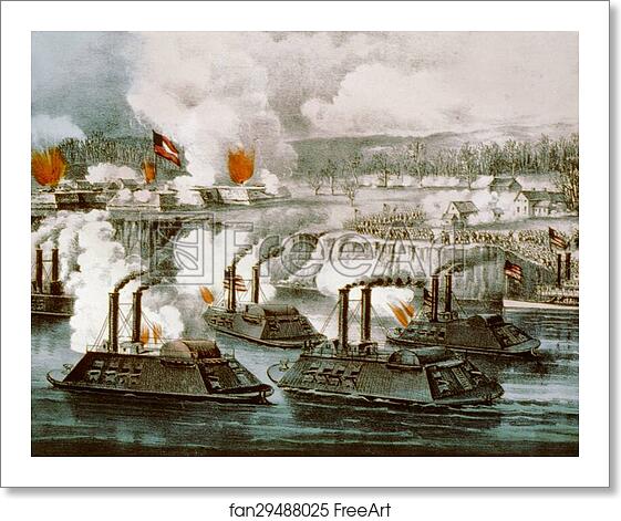 Free art print of Battle of Fort Hindman. Bombardment and capture of Fort Hindman, Arkansas Post, Ark. January 11th 1863. by Currier & Ives Free art print of Battle of Fort Hindman. Bombardment and capture of Fort Hindman, Arkansas Post, Ark. January 11th 1863. by Currier & Ives