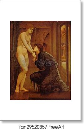 Free art print of The Soul Attains. The Pygmalion Series by Sir Edward Coley Burne-Jones