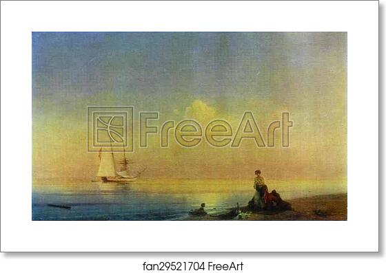 Free art print of Seashore. Calm by Ivan Aivazovsky Free art print of Seashore. Calm by Ivan Aivazovsky