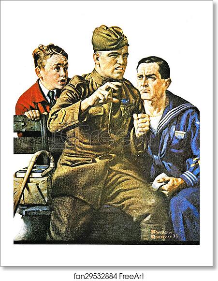 Free art print of Lost Battalion by Norman Rockwell Free art print of Lost Battalion by Norman Rockwell
