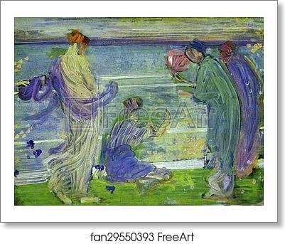 Free art print of Variations in Blue and Green by James Abbott Mcneill Whistler