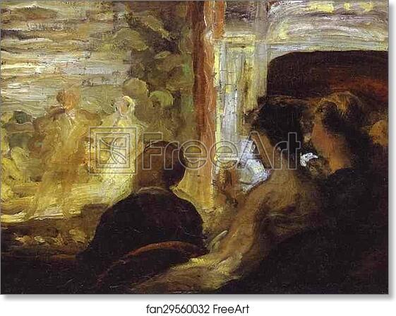 Free art print of Theater Box by Honoré Daumier