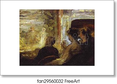Free art print of Theater Box by Honoré Daumier