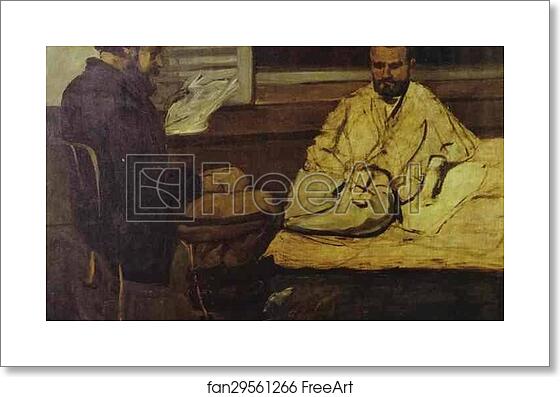 Free art print of Paul Alexis Reading to Emile Zola by Paul Cézanne Free art print of Paul Alexis Reading to Emile Zola by Paul Cézanne