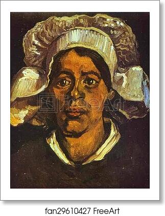 Free art print of A Peasant Woman in White Cap by Vincent Van Gogh