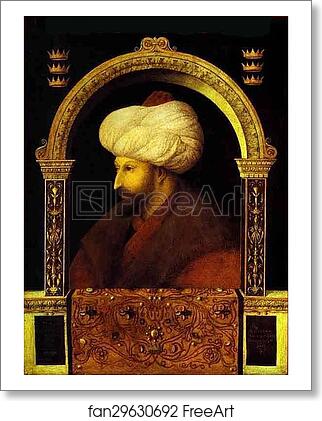 Free art print of Sultan Mehmet II by Gentile Bellini Free art print of Sultan Mehmet II by Gentile Bellini