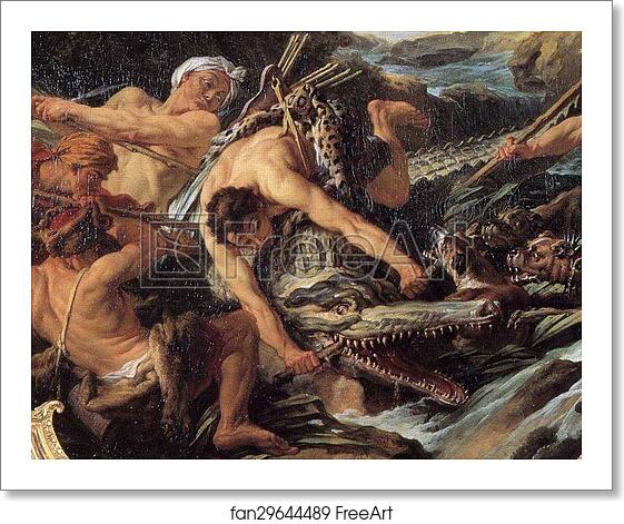 Free art print of The Crocodile Hunt. Detail by François Boucher Free art print of The Crocodile Hunt. Detail by François Boucher