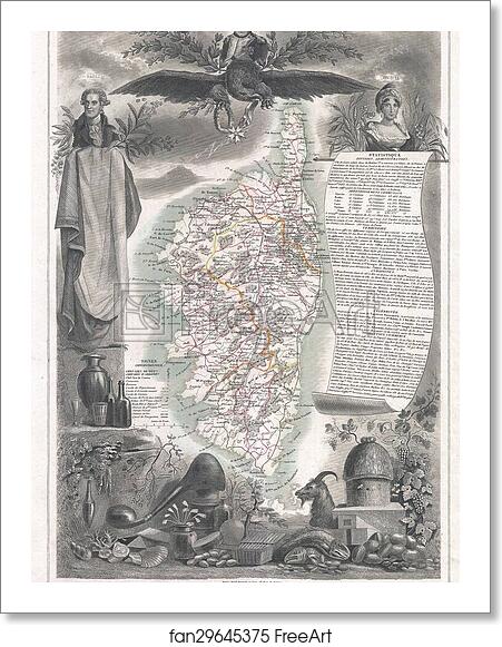 Free art print of Dept. de la Corse. by Victor Jules Levasseur