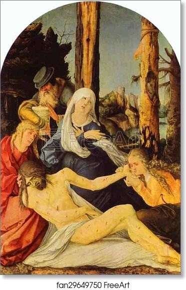 Free art print of The Lamentation by Hans Baldung, Called Grien
