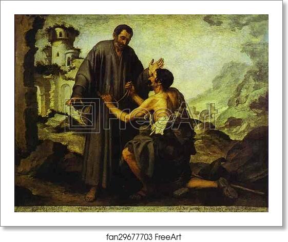 Free art print of Brother Juniper and the Beggar by Bartolomé Esteban Murillo Free art print of Brother Juniper and the Beggar by Bartolomé Esteban Murillo