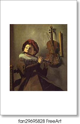 Free art print of Boy Playing a Flute by Judith Leyster