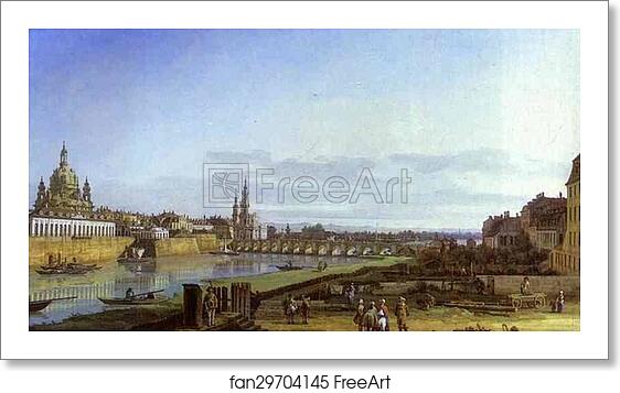 Free art print of Dresden from the Right Bank of the Elbe above the Augustus Bridge by Bernardo Bellotto Free art print of Dresden from the Right Bank of the Elbe above the Augustus Bridge by Bernardo Bellotto