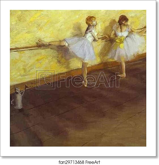 Free art print of Dancers Practicing at the Bar by Edgar Degas Free art print of Dancers Practicing at the Bar by Edgar Degas
