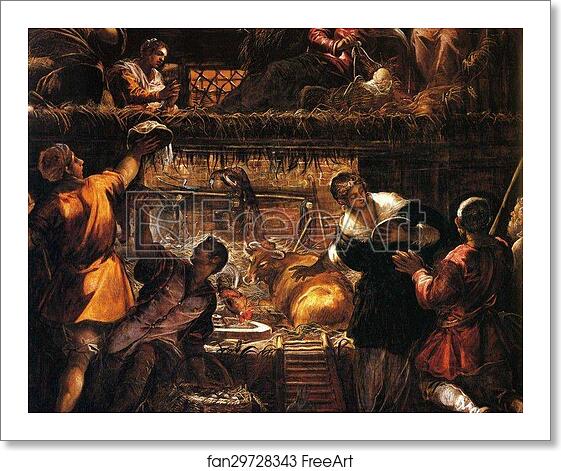 Free art print of Adoration of the Shepherds. Detail by Jacopo Robusti, Called Tintoretto Free art print of Adoration of the Shepherds. Detail by Jacopo Robusti, Called Tintoretto