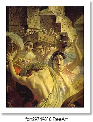 Free art print of The Last Day of Pompeii. Detail by Karl Brulloff