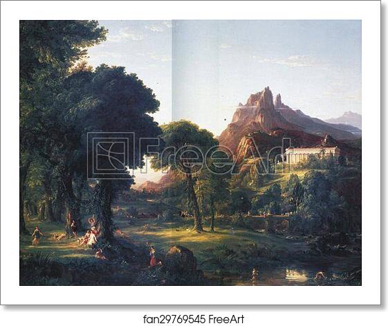 Free art print of Dream of Arcadia by Thomas Cole Free art print of Dream of Arcadia by Thomas Cole