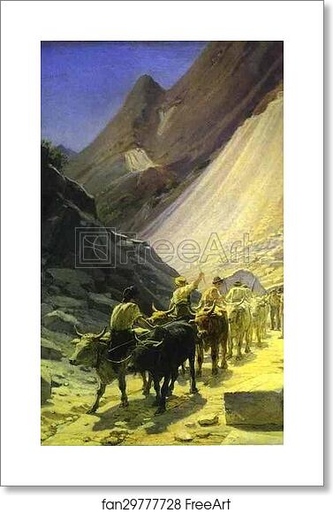 Free art print of The Transportation of Marble at Carrara by Nikolay Gay Free art print of The Transportation of Marble at Carrara by Nikolay Gay