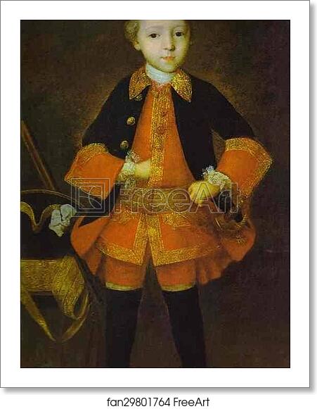 Free art print of Prince F. N. Golitzin as a Child. Detail by Ivan Vishnyakov Free art print of Prince F. N. Golitzin as a Child. Detail by Ivan Vishnyakov