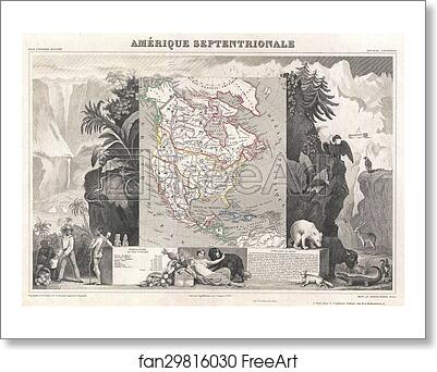 Free art print of Amerique Septentrionale. by Victor Jules Levasseur Free art print of Amerique Septentrionale. by Victor Jules Levasseur