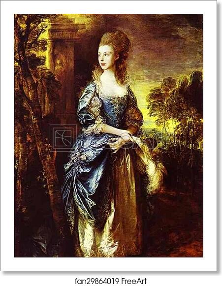 Free art print of The Hon. Frances Duncombe by Thomas Gainsborough