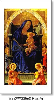 Free art print of Madonna Enthroned. Panel from the Pisa Altar by Masaccio Free art print of Madonna Enthroned. Panel from the Pisa Altar by Masaccio