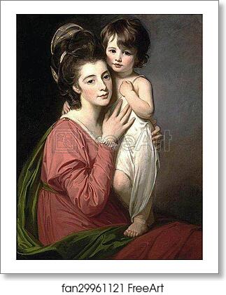 Free art print of Mrs. Henrietta Morris and Her Son John by George Romney