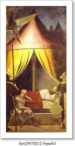 Free art print of Legend of the True Cross: Constantine's Dream by Piero Della Francesca Free art print of Legend of the True Cross: Constantine's Dream by Piero Della Francesca