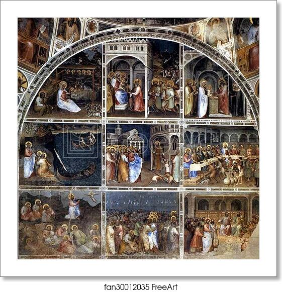 Free art print of Scenes from the Life of Christ. Frescoes on the north wall by Giusto De’ Menabuoi Free art print of Scenes from the Life of Christ. Frescoes on the north wall by Giusto De’ Menabuoi