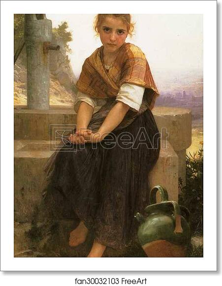 Free art print of The Broken Pitcher by William-Adolphe Bouguereau Free art print of The Broken Pitcher by William-Adolphe Bouguereau