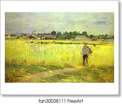 Free art print of In the Wheatfields at Gennevilliers by Berthe Morisot Free art print of In the Wheatfields at Gennevilliers by Berthe Morisot