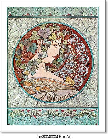 Free art print of Ivy by Alphonse Mucha Free art print of Ivy by Alphonse Mucha