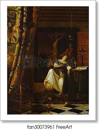 Free art print of Allegory of Faith by Jan Vermeer
