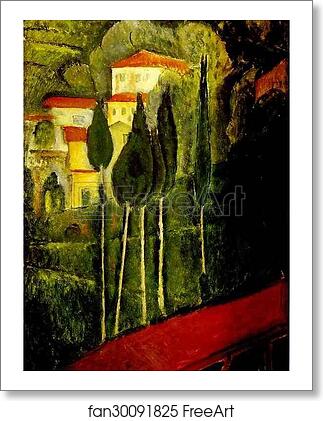 Free art print of Landscape by Amedeo Modigliani