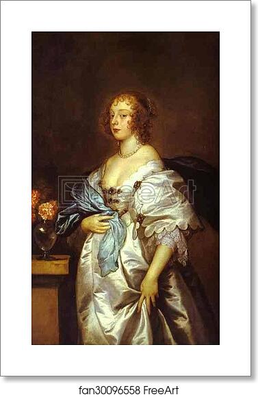 Free art print of Lady Borlase by Sir Anthony Van Dyck