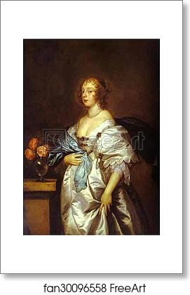 Free art print of Lady Borlase by Sir Anthony Van Dyck