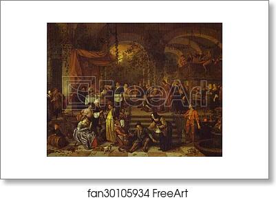 Free art print of The Marriage Feast at Cana by Jan Steen
