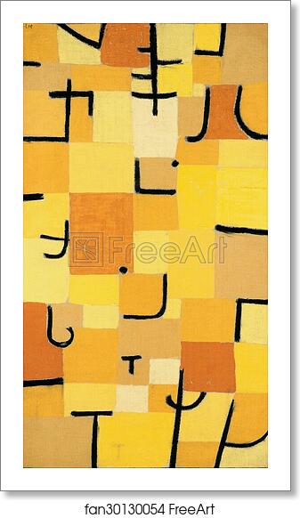 Free art print of Signs In Yellow by Paul Klee
