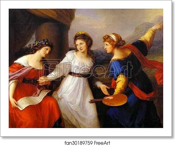 Free art print of Self-Portrait Hesitating Between the Arts of Music and Painting by Angelica Kauffman Free art print of Self-Portrait Hesitating Between the Arts of Music and Painting by Angelica Kauffman