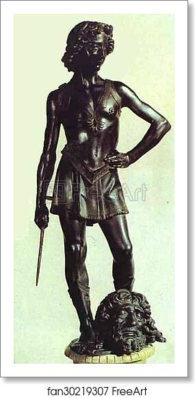 Free art print of David by Andrea Del Verrocchio
