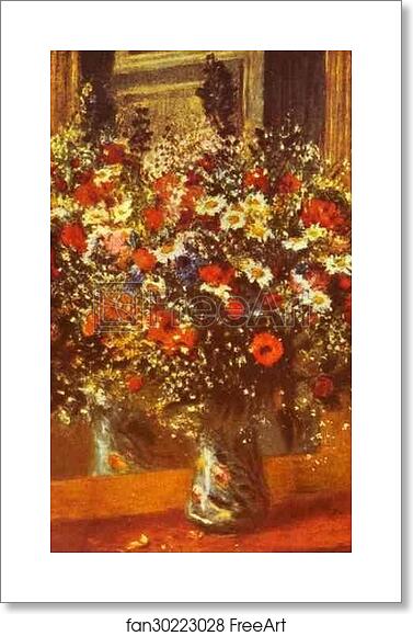 Free art print of Bouquet in Front of a Mirror by Pierre-Auguste Renoir Free art print of Bouquet in Front of a Mirror by Pierre-Auguste Renoir