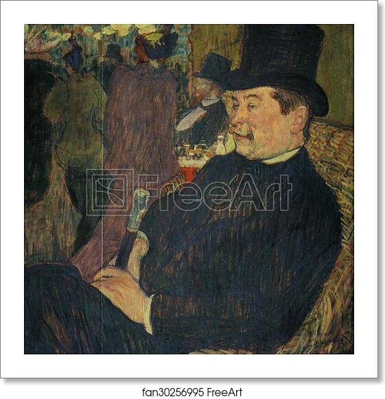 Free art print of Portrait of Monsieur Delaporte at the Jardin de Paris by Henri De Toulouse-Lautrec Free art print of Portrait of Monsieur Delaporte at the Jardin de Paris by Henri De Toulouse-Lautrec