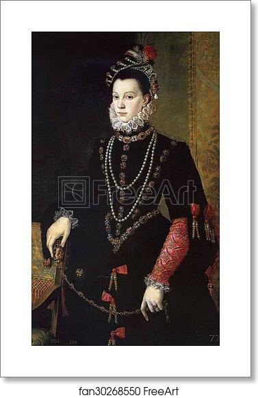 Free art print of Portrait of Queen Isabel de Valois by Sofonisba Anguissola