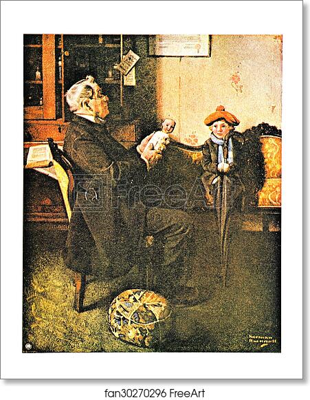 Free art print of A Hopeless Case by Norman Rockwell
