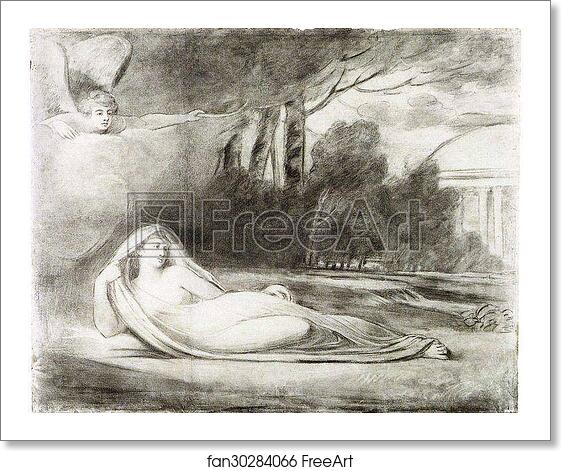 Free art print of Psyche, Deposited by Zaphyr, is Seen by Cupid by George Romney Free art print of Psyche, Deposited by Zaphyr, is Seen by Cupid by George Romney