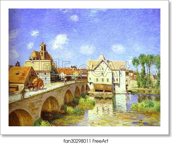 Free art print of The Bridge at Moret by Alfred Sisley Free art print of The Bridge at Moret by Alfred Sisley